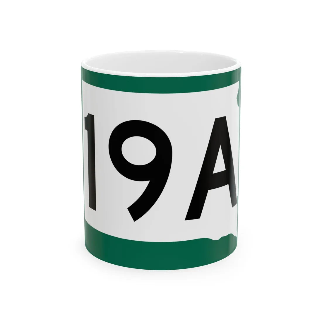 SD 19A (South Dakota) (Road Sign) White Coffee Mug 11oz - Go Mug Yourself