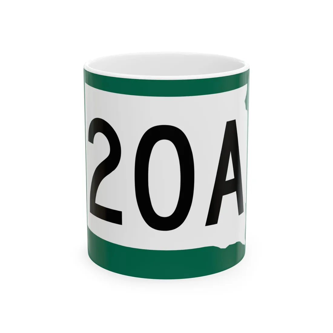 SD 20A (South Dakota) (Road Sign) White Coffee Mug 11oz - Go Mug Yourself