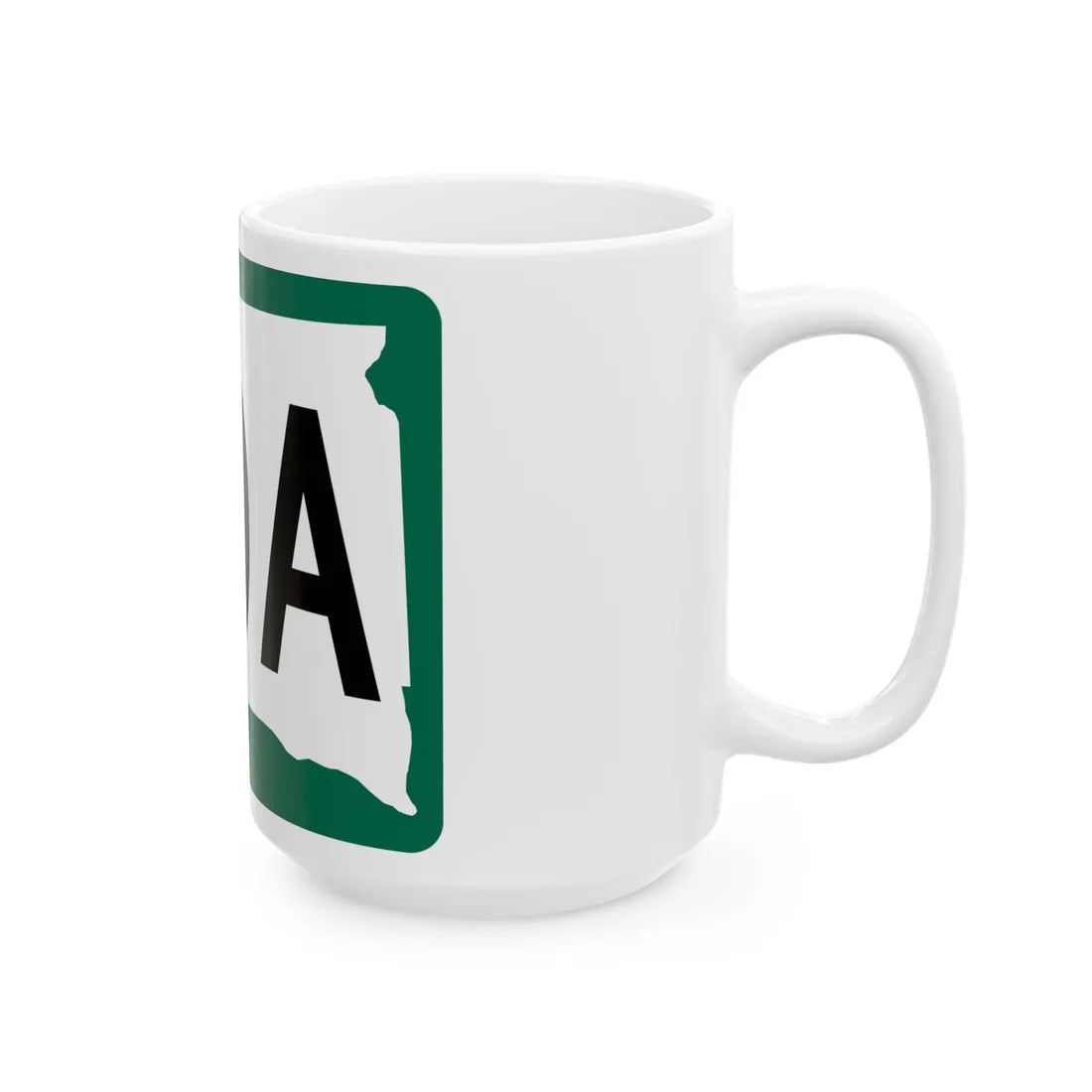 SD 20A (South Dakota) (Road Sign) White Coffee Mug - Go Mug Yourself