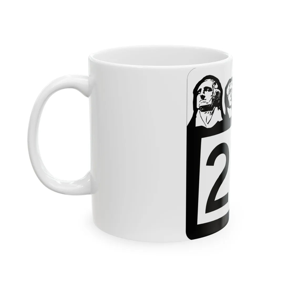 SD 218 1960 (South Dakota) (Road Sign) White Coffee Mug - Go Mug Yourself