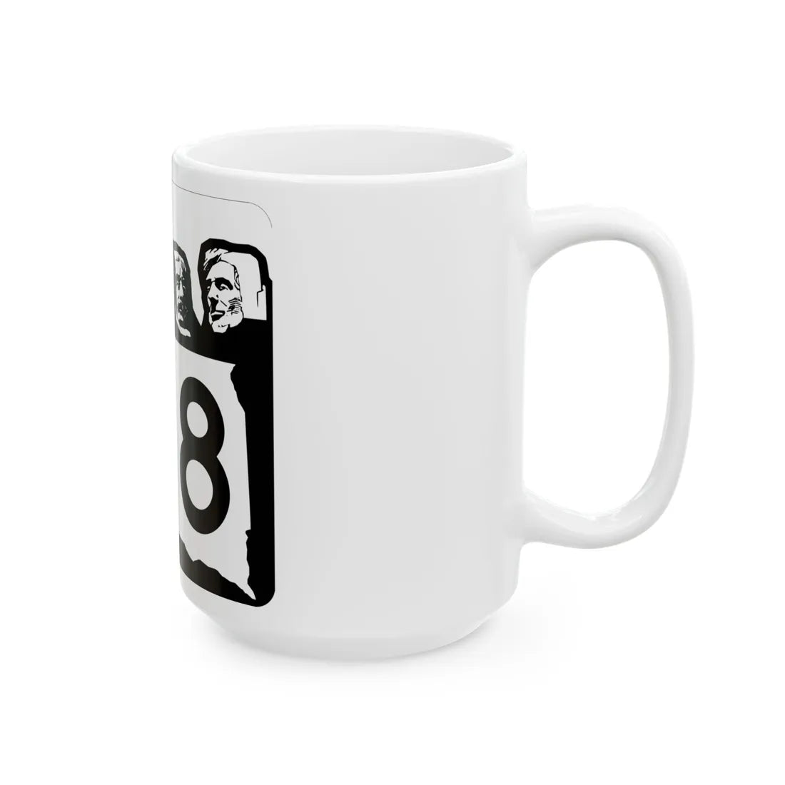 SD 218 1960 (South Dakota) (Road Sign) White Coffee Mug - Go Mug Yourself