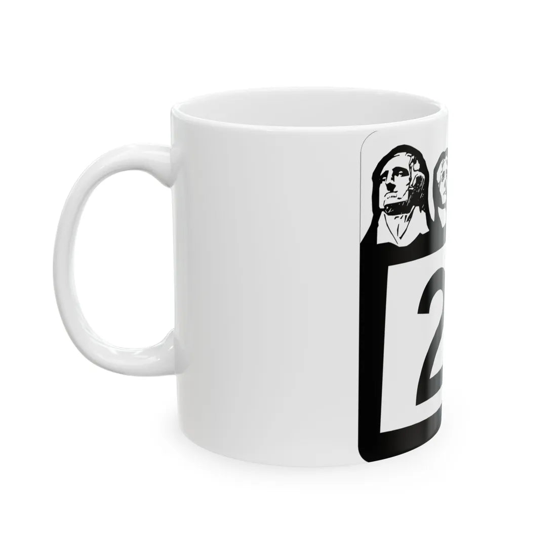 SD 22 1960 (South Dakota) (Road Sign) White Coffee Mug - Go Mug Yourself