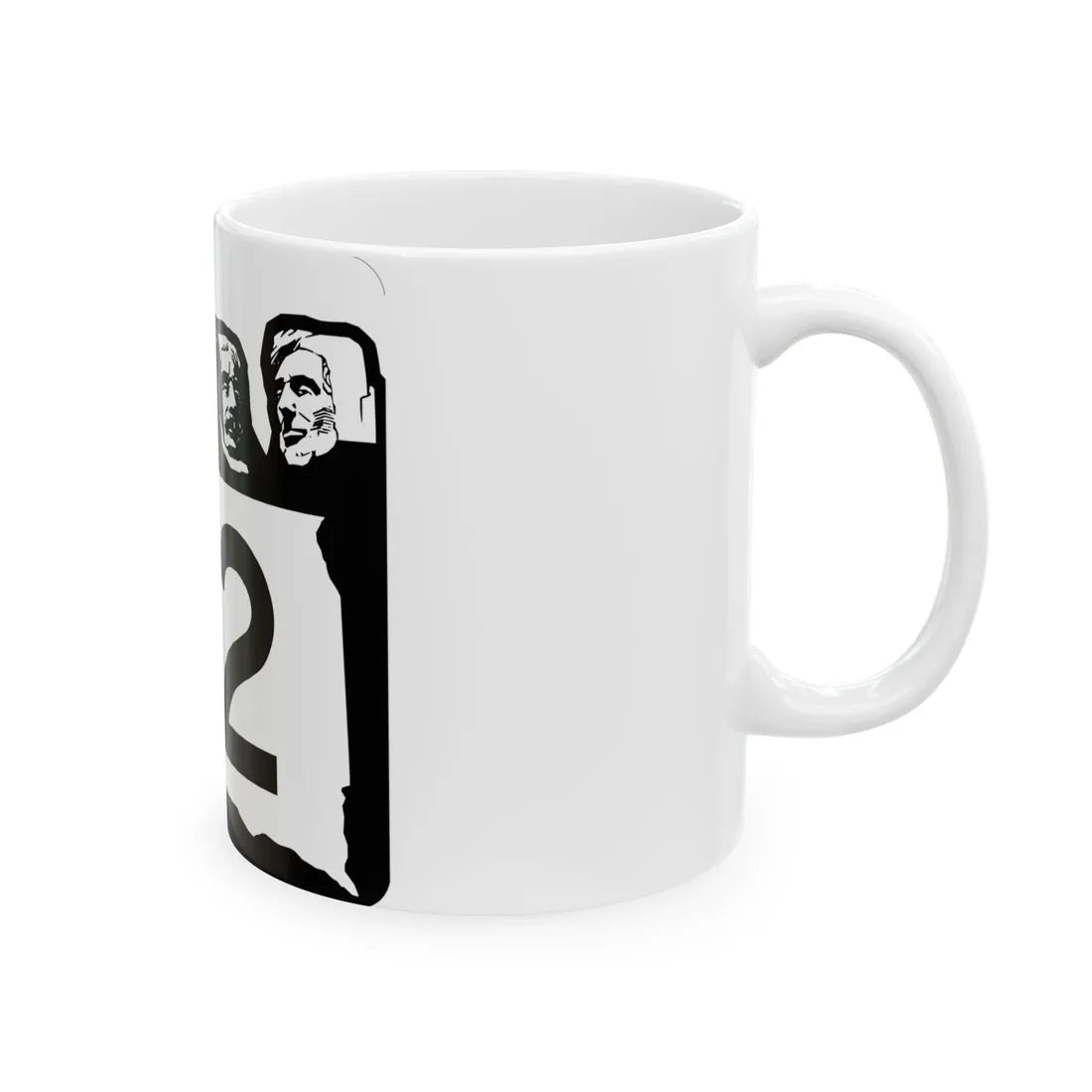 SD 22 1960 (South Dakota) (Road Sign) White Coffee Mug - Go Mug Yourself