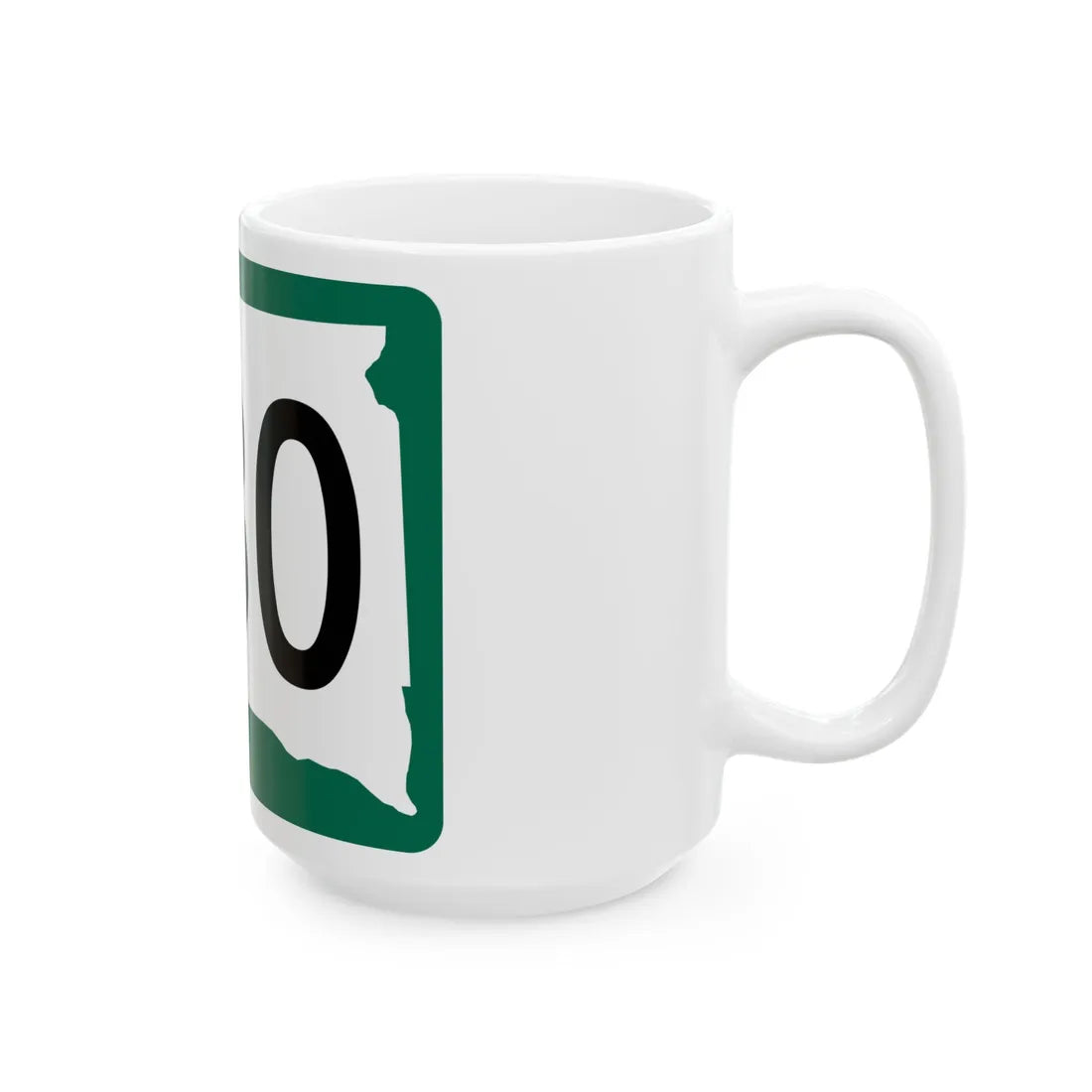 SD 230 (South Dakota) (Road Sign) White Coffee Mug - Go Mug Yourself