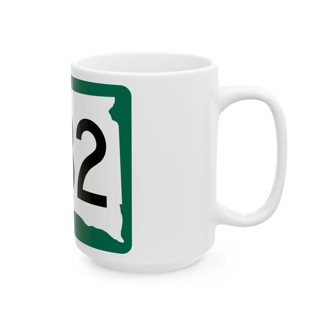 SD 232 (South Dakota) (Road Sign) White Coffee Mug - Go Mug Yourself