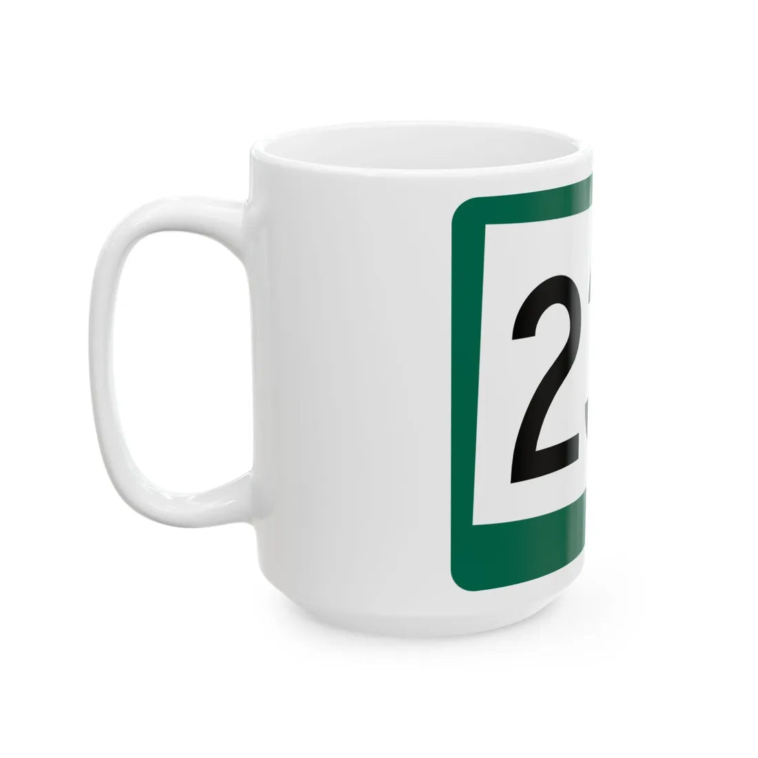 SD 235 (South Dakota) (Road Sign) White Coffee Mug - Go Mug Yourself