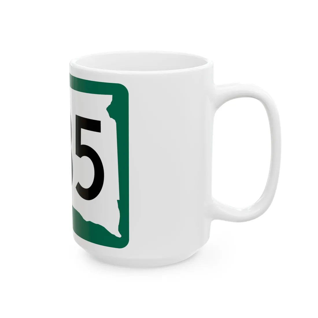 SD 235 (South Dakota) (Road Sign) White Coffee Mug - Go Mug Yourself