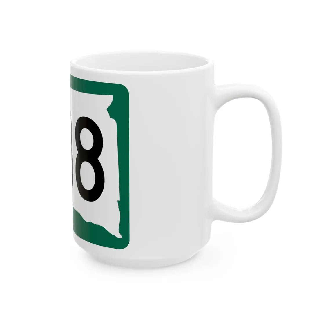 SD 238 (South Dakota) (Road Sign) White Coffee Mug - Go Mug Yourself