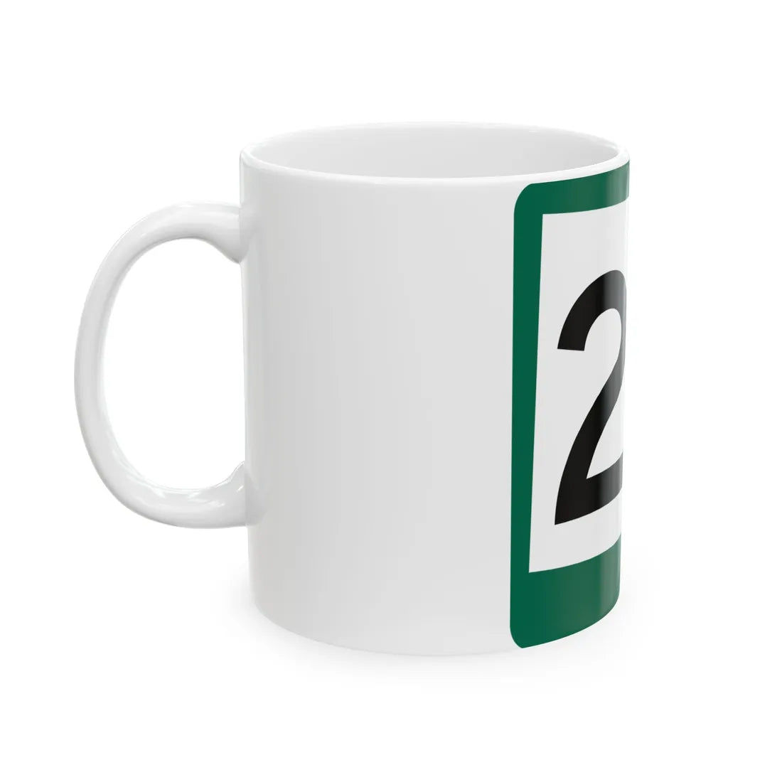 SD 24 (South Dakota) (Road Sign) White Coffee Mug - Go Mug Yourself