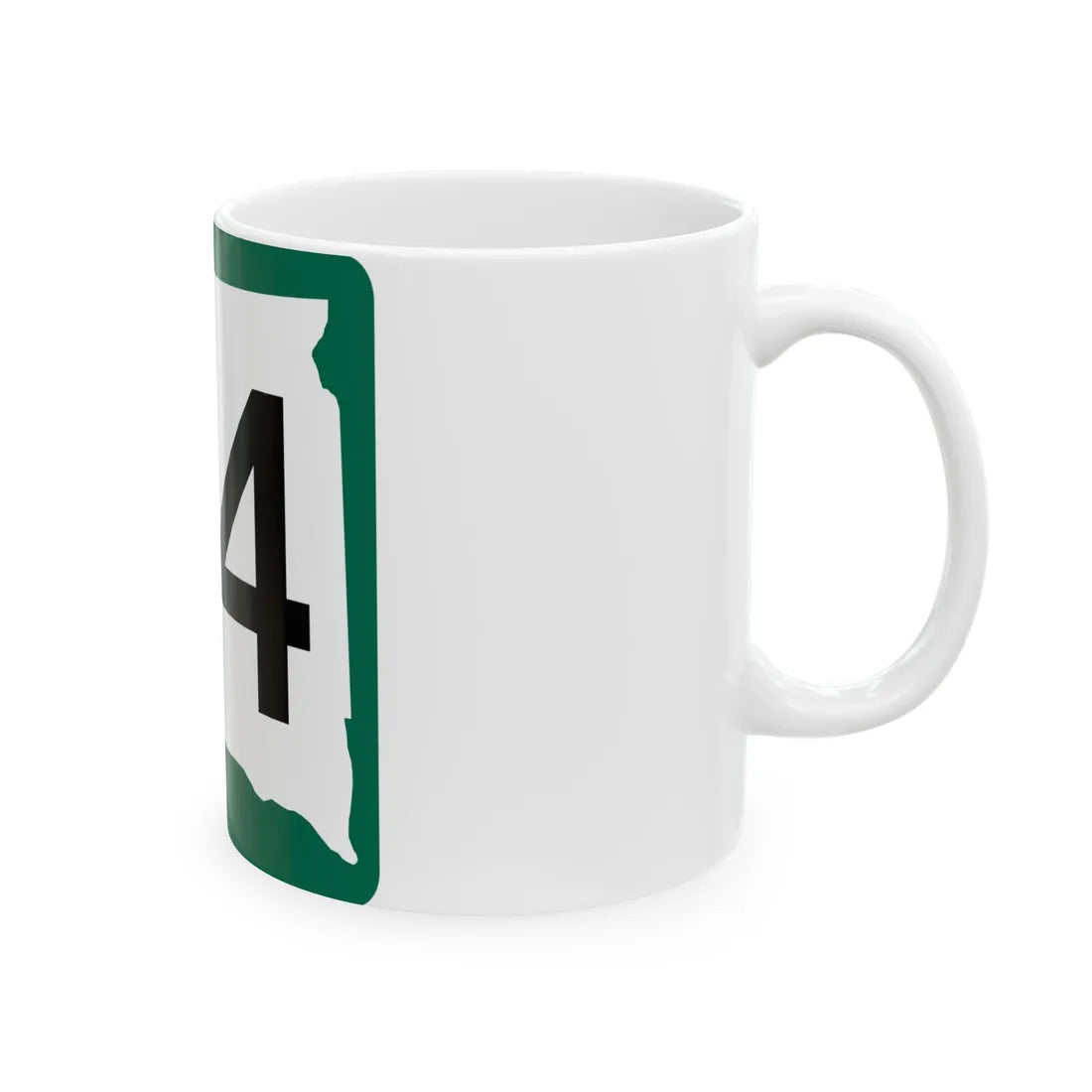 SD 24 (South Dakota) (Road Sign) White Coffee Mug - Go Mug Yourself