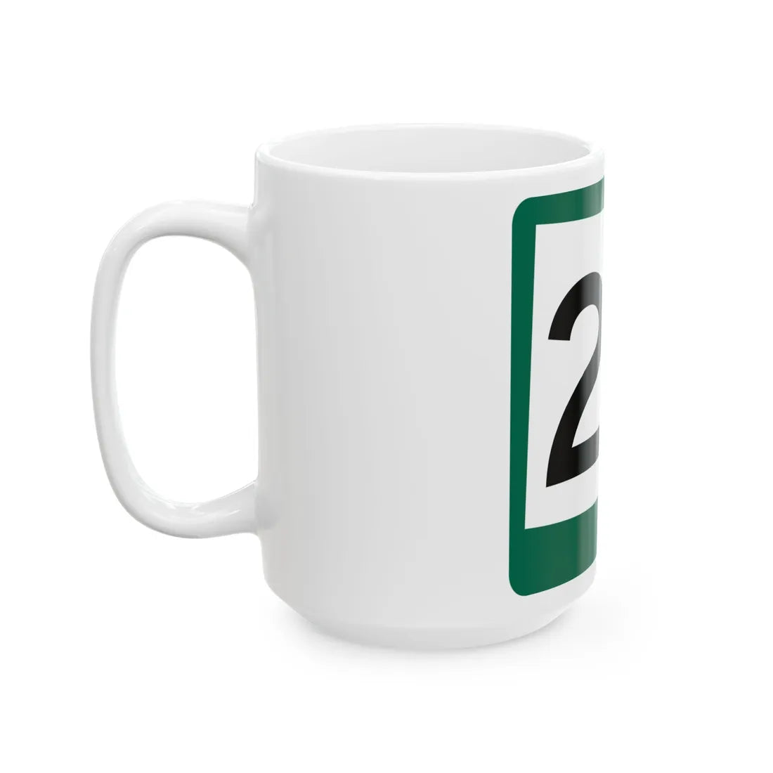 SD 24 (South Dakota) (Road Sign) White Coffee Mug - Go Mug Yourself
