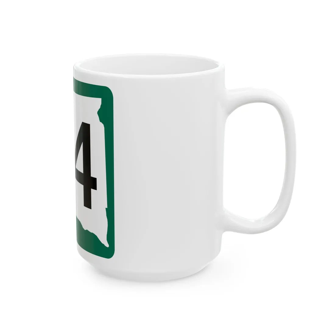 SD 24 (South Dakota) (Road Sign) White Coffee Mug - Go Mug Yourself