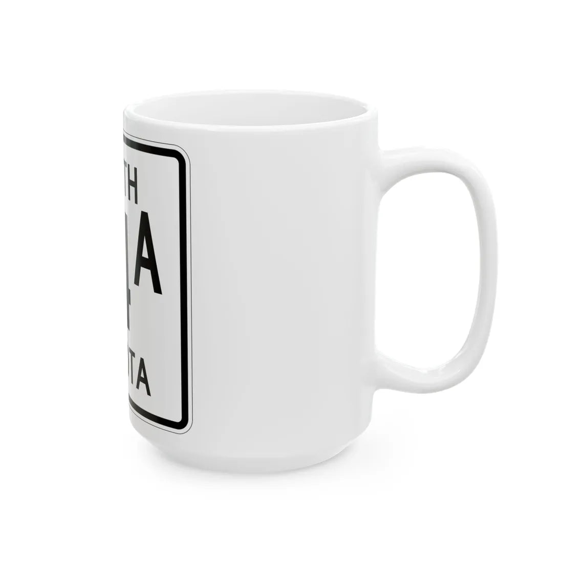 SD 24A 1950 (South Dakota) (Road Sign) White Coffee Mug - Go Mug Yourself