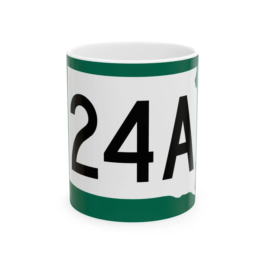 SD 24A (South Dakota) (Road Sign) White Coffee Mug 11oz - Go Mug Yourself