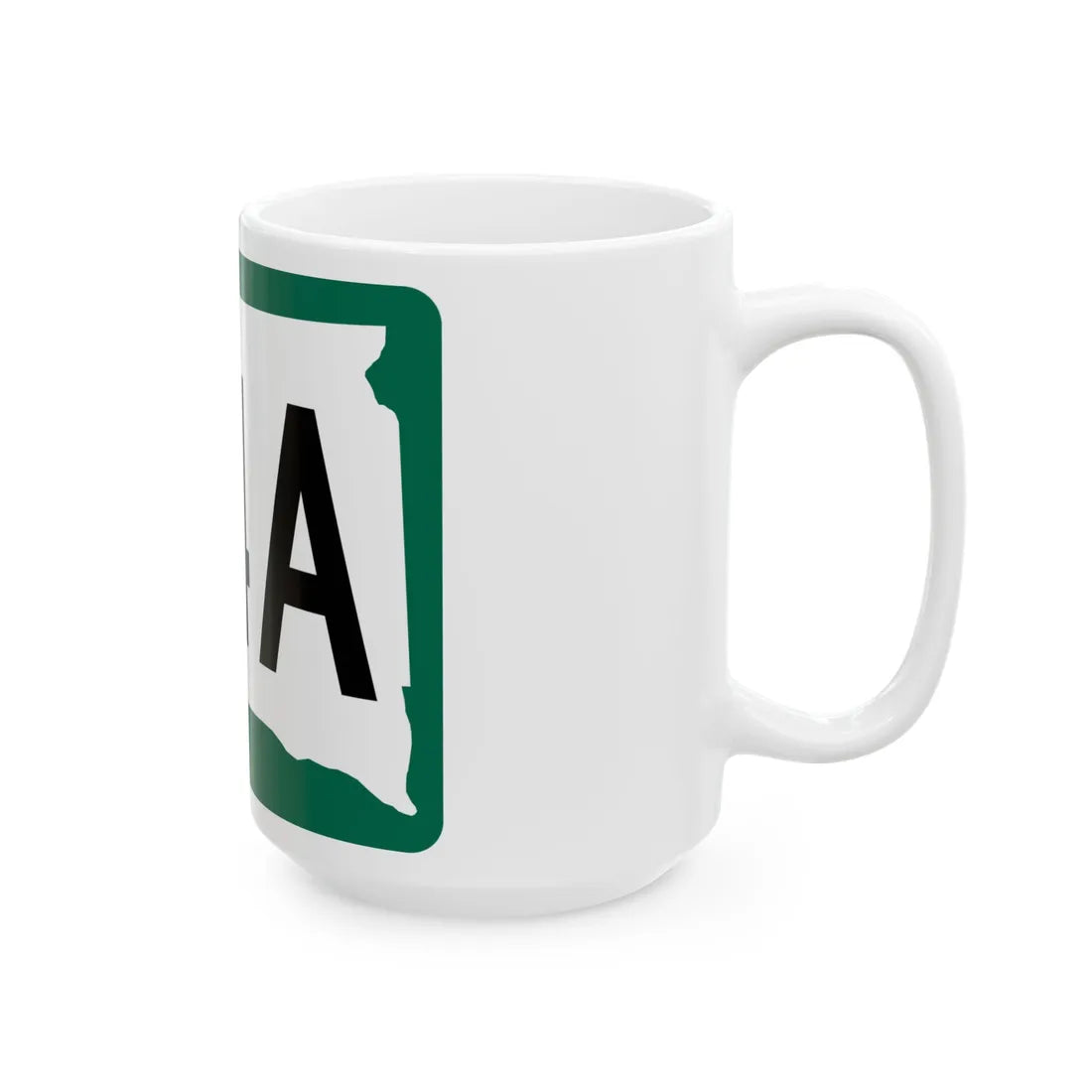 SD 24A (South Dakota) (Road Sign) White Coffee Mug - Go Mug Yourself