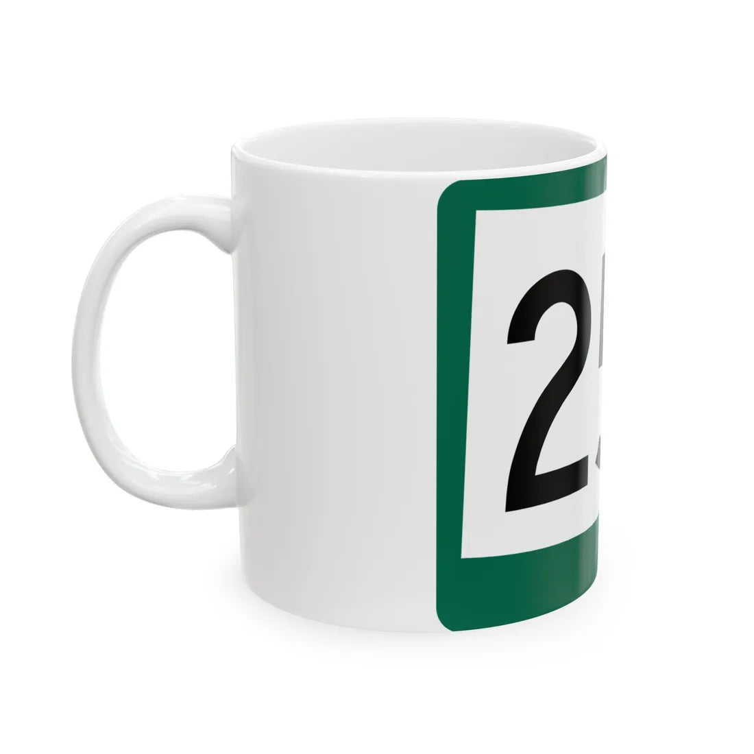 SD 258 (South Dakota) (Road Sign) White Coffee Mug - Go Mug Yourself