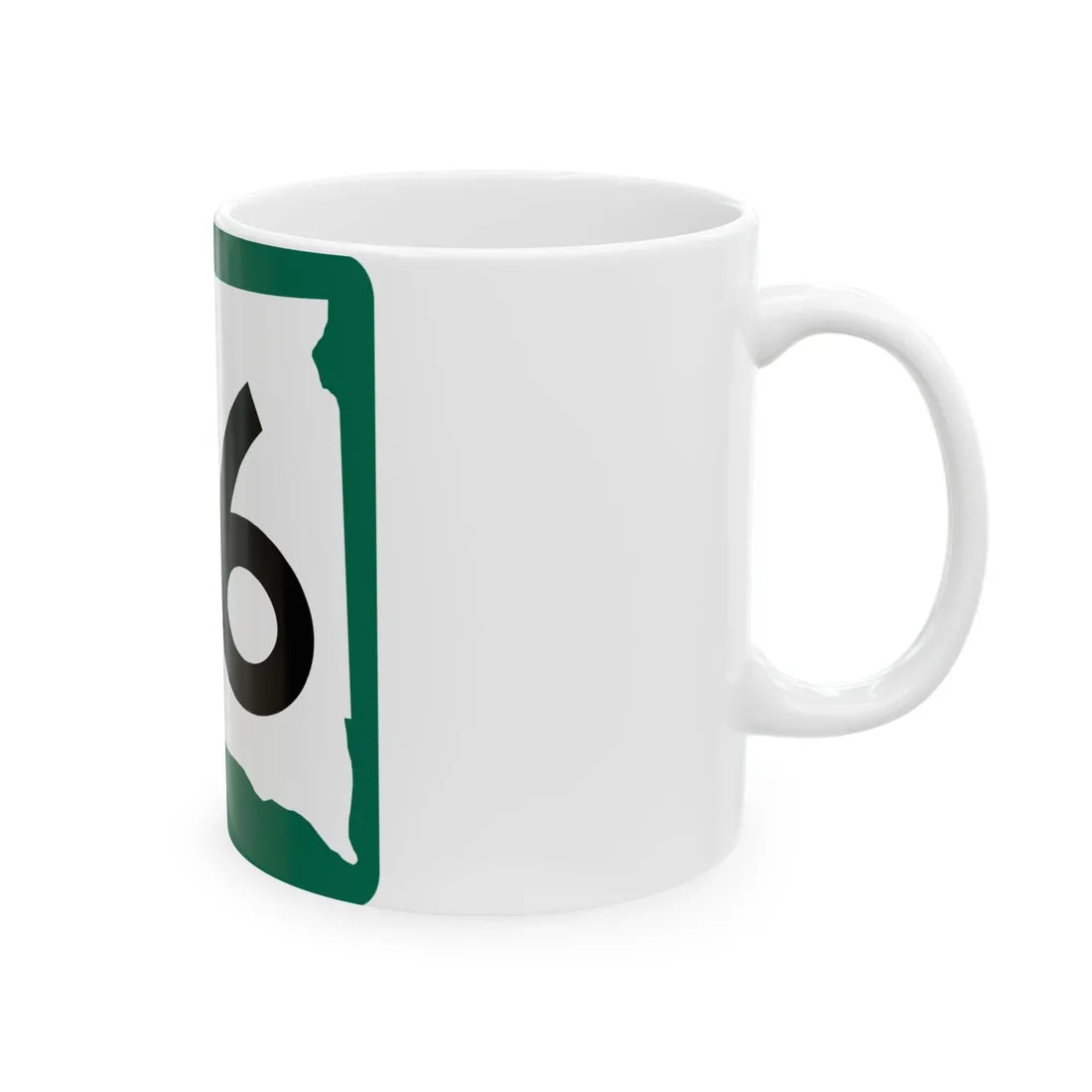 SD 26 (South Dakota) (Road Sign) White Coffee Mug - Go Mug Yourself
