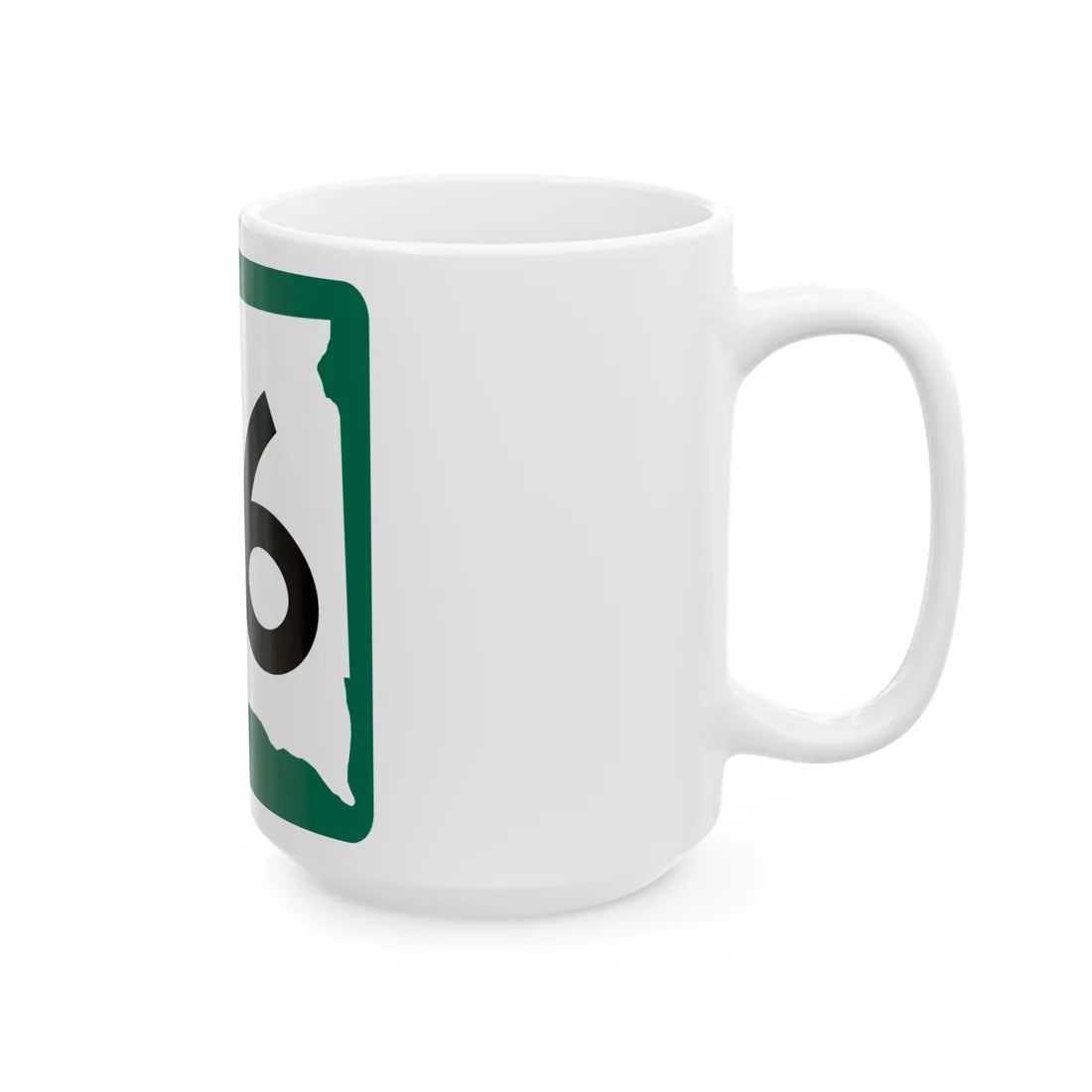 SD 26 (South Dakota) (Road Sign) White Coffee Mug - Go Mug Yourself