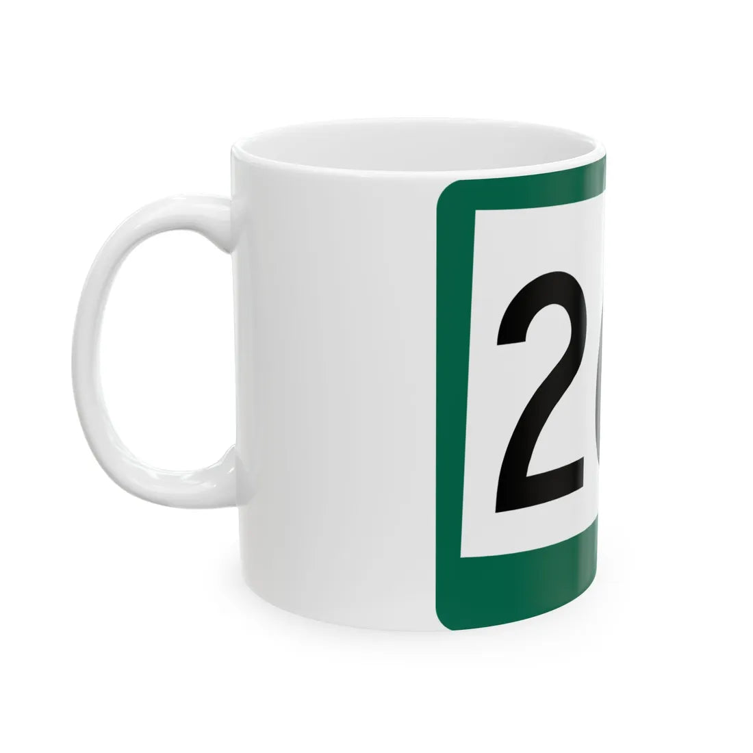 SD 263 (South Dakota) (Road Sign) White Coffee Mug - Go Mug Yourself
