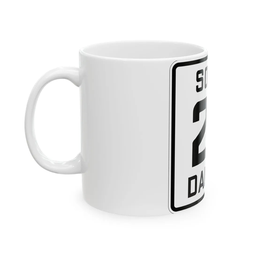 SD 27 1926 (South Dakota) (Road Sign) White Coffee Mug - Go Mug Yourself