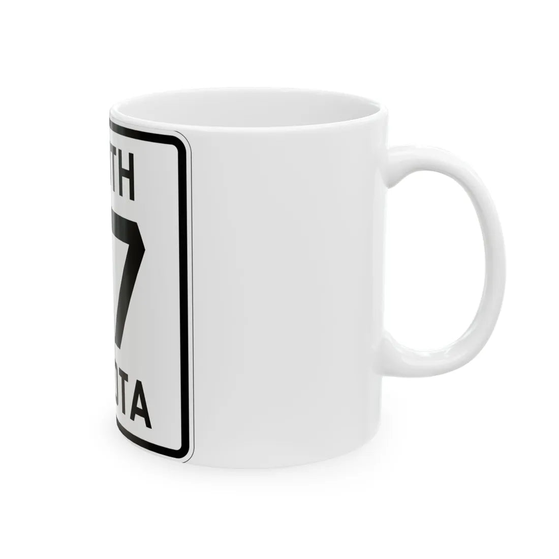 SD 27 1926 (South Dakota) (Road Sign) White Coffee Mug - Go Mug Yourself