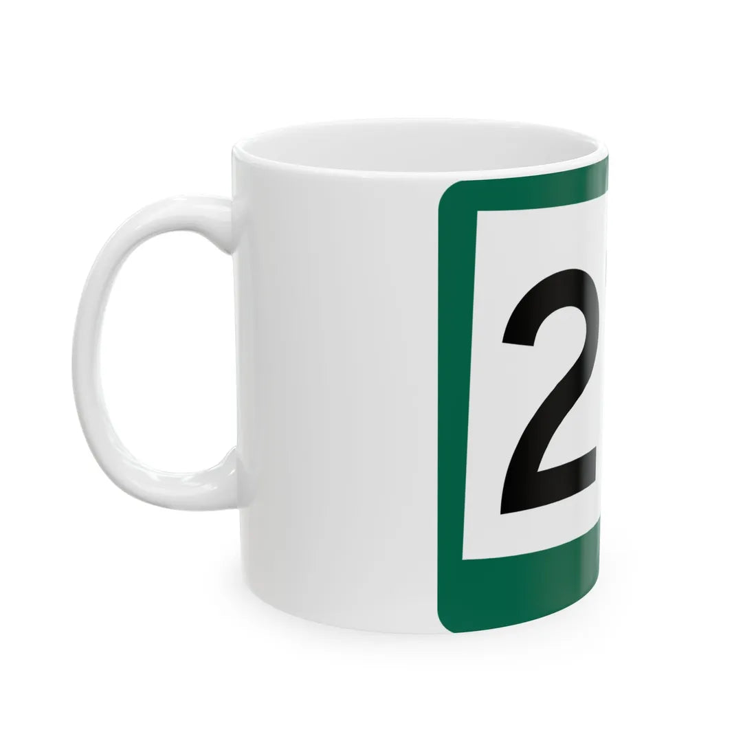 SD 271 (South Dakota) (Road Sign) White Coffee Mug - Go Mug Yourself