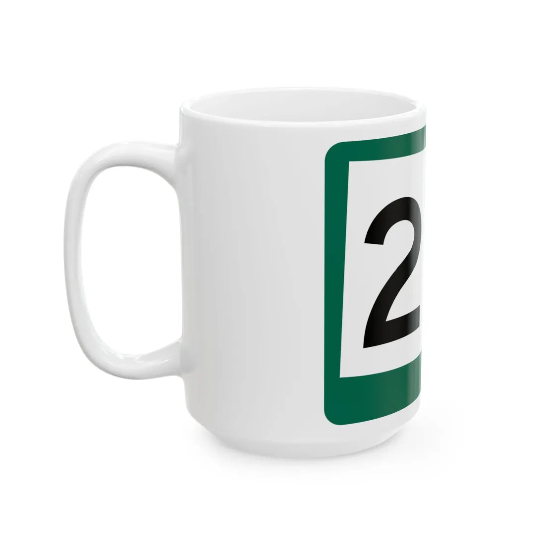SD 271 (South Dakota) (Road Sign) White Coffee Mug - Go Mug Yourself