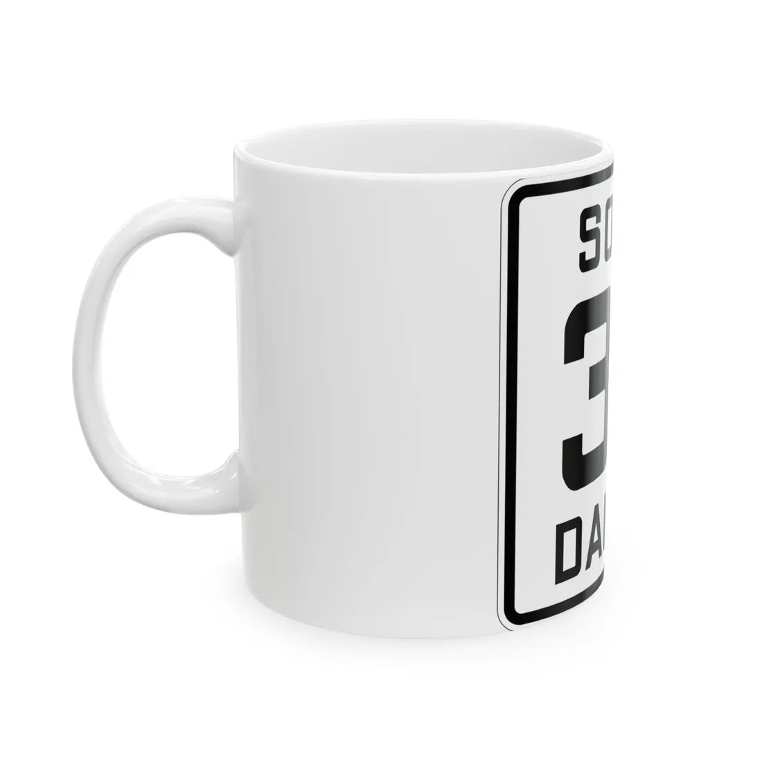 SD 30 1926 (South Dakota) (Road Sign) White Coffee Mug - Go Mug Yourself