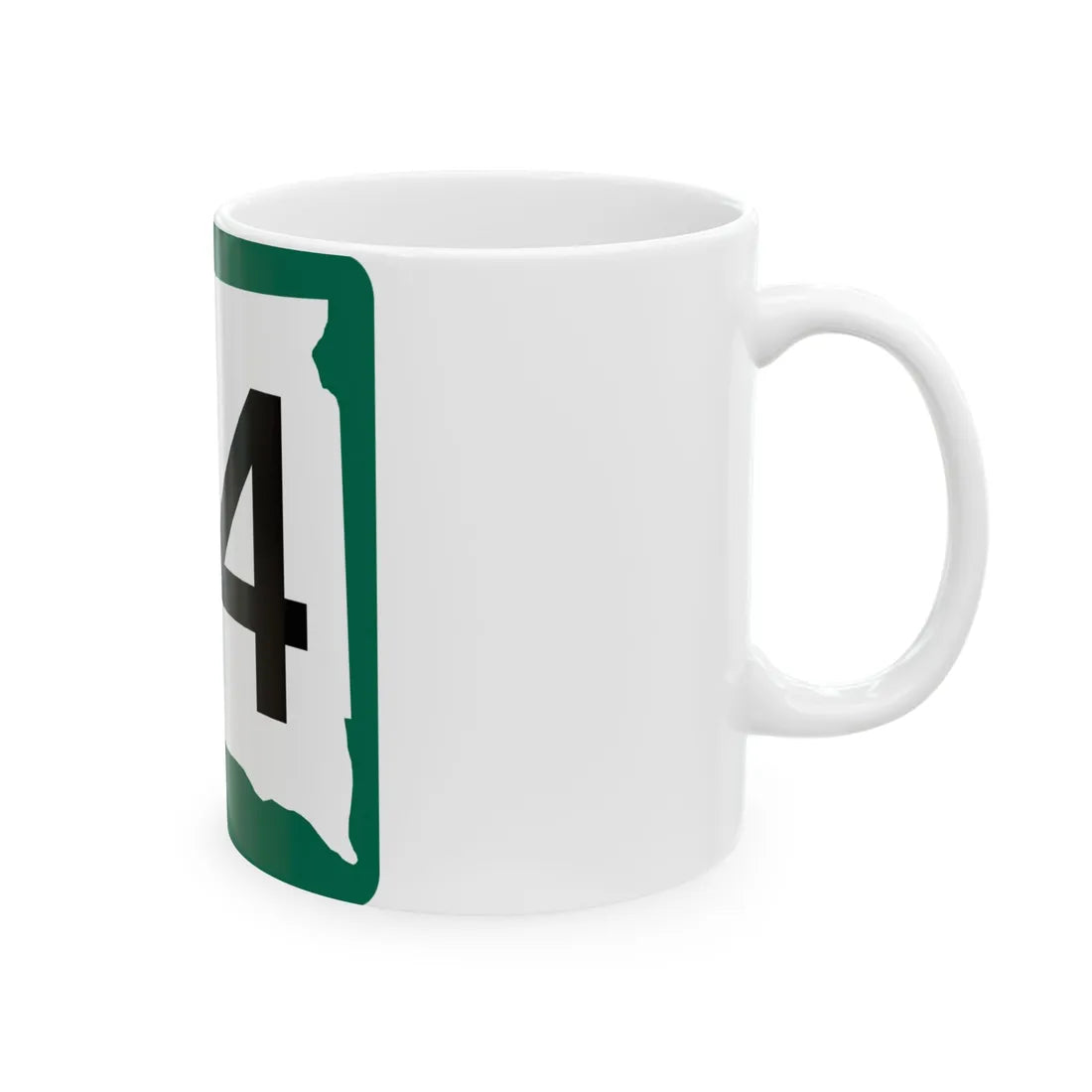 SD 34 (South Dakota) (Road Sign) White Coffee Mug - Go Mug Yourself