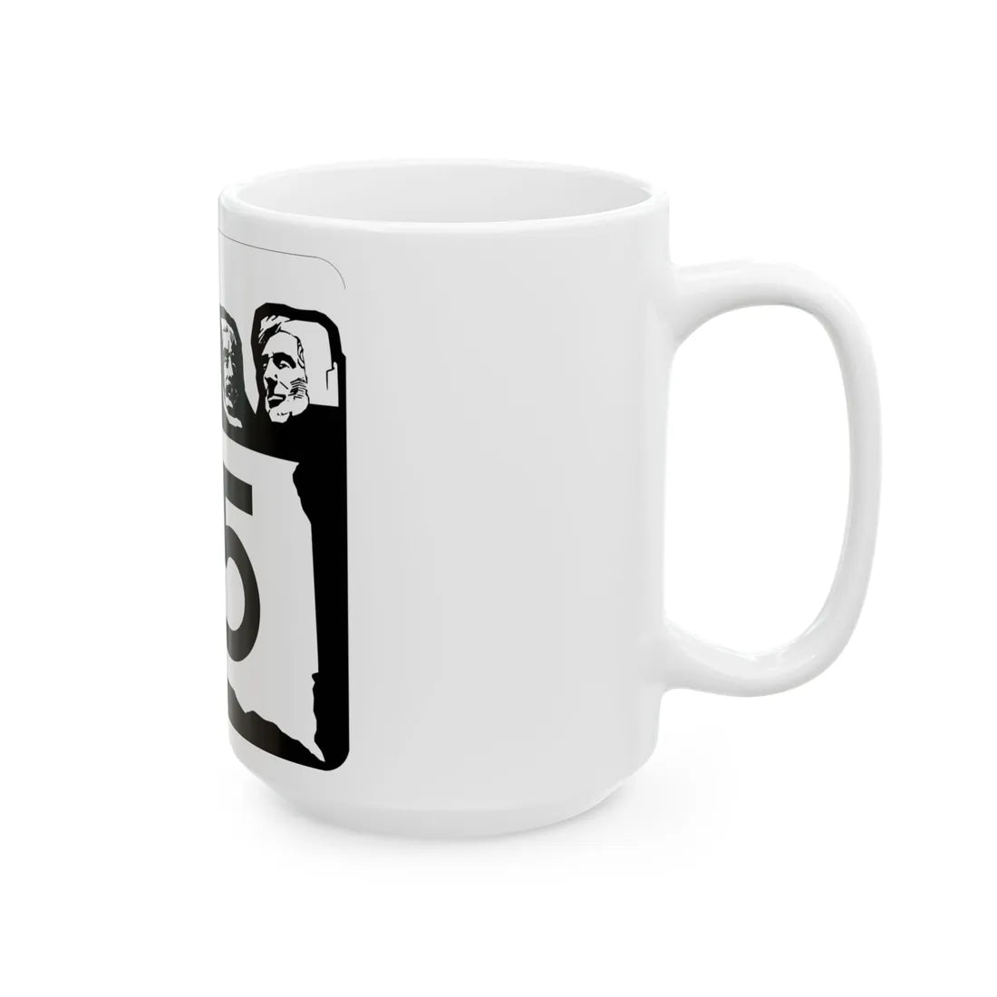 SD 35 1960 (South Dakota) (Road Sign) White Coffee Mug - Go Mug Yourself