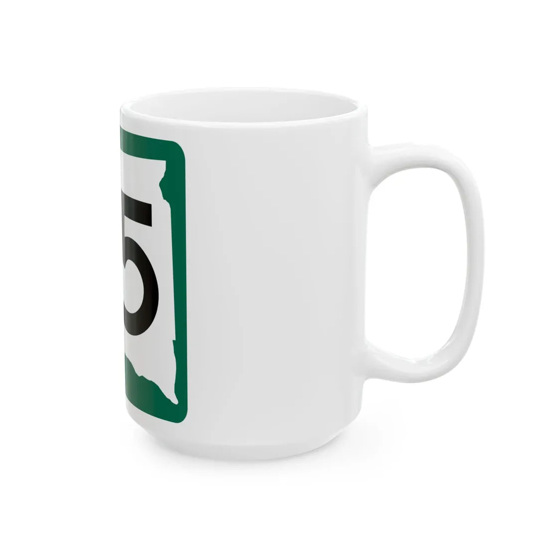 SD 35 (South Dakota) (Road Sign) White Coffee Mug - Go Mug Yourself