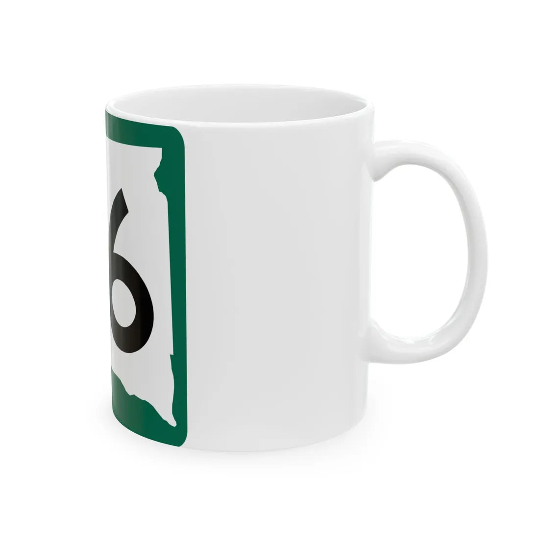 SD 36 (South Dakota) (Road Sign) White Coffee Mug - Go Mug Yourself