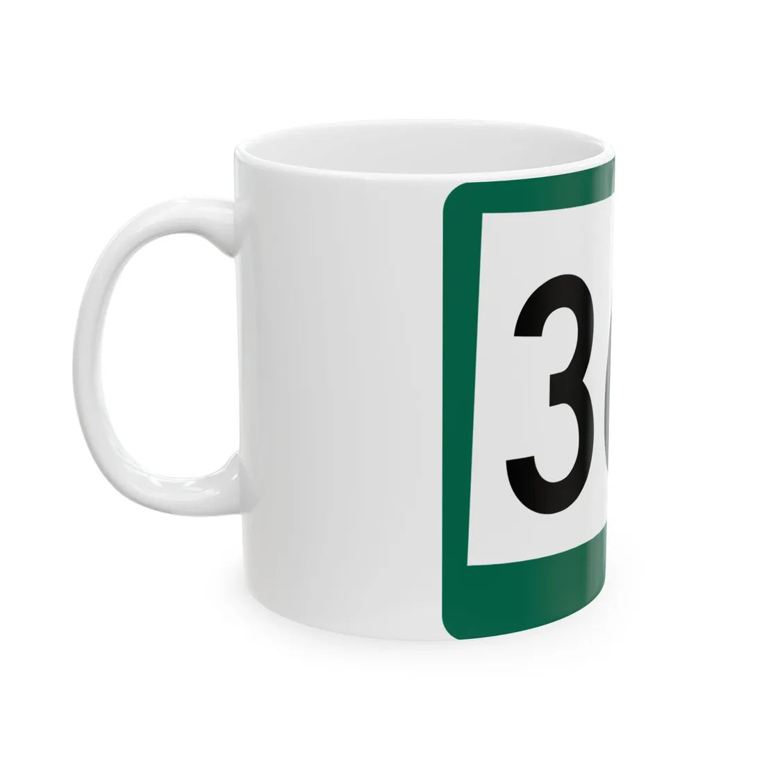 SD 365 (South Dakota) (Road Sign) White Coffee Mug - Go Mug Yourself