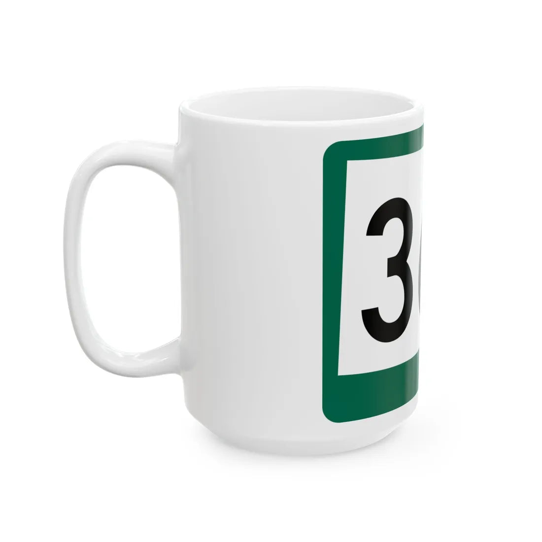 SD 365 (South Dakota) (Road Sign) White Coffee Mug - Go Mug Yourself