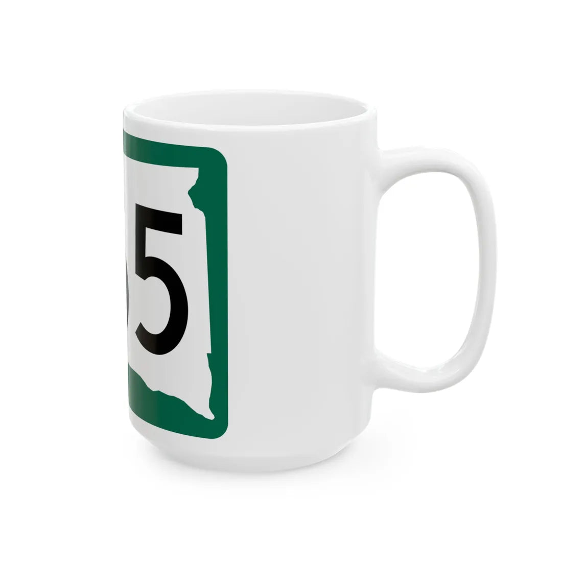 SD 365 (South Dakota) (Road Sign) White Coffee Mug - Go Mug Yourself