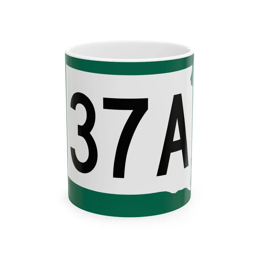SD 37A (South Dakota) (Road Sign) White Coffee Mug 11oz - Go Mug Yourself
