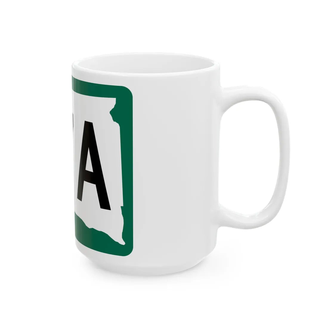 SD 37A (South Dakota) (Road Sign) White Coffee Mug - Go Mug Yourself