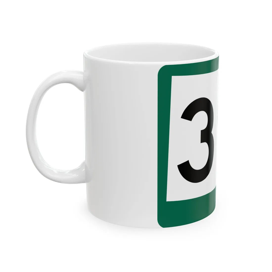 SD 391 (South Dakota) (Road Sign) White Coffee Mug - Go Mug Yourself