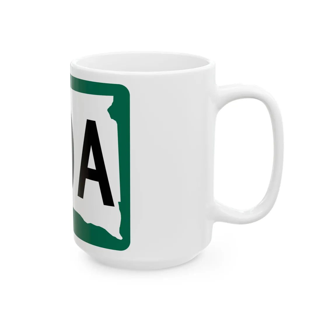 SD 40A (South Dakota) (Road Sign) White Coffee Mug - Go Mug Yourself
