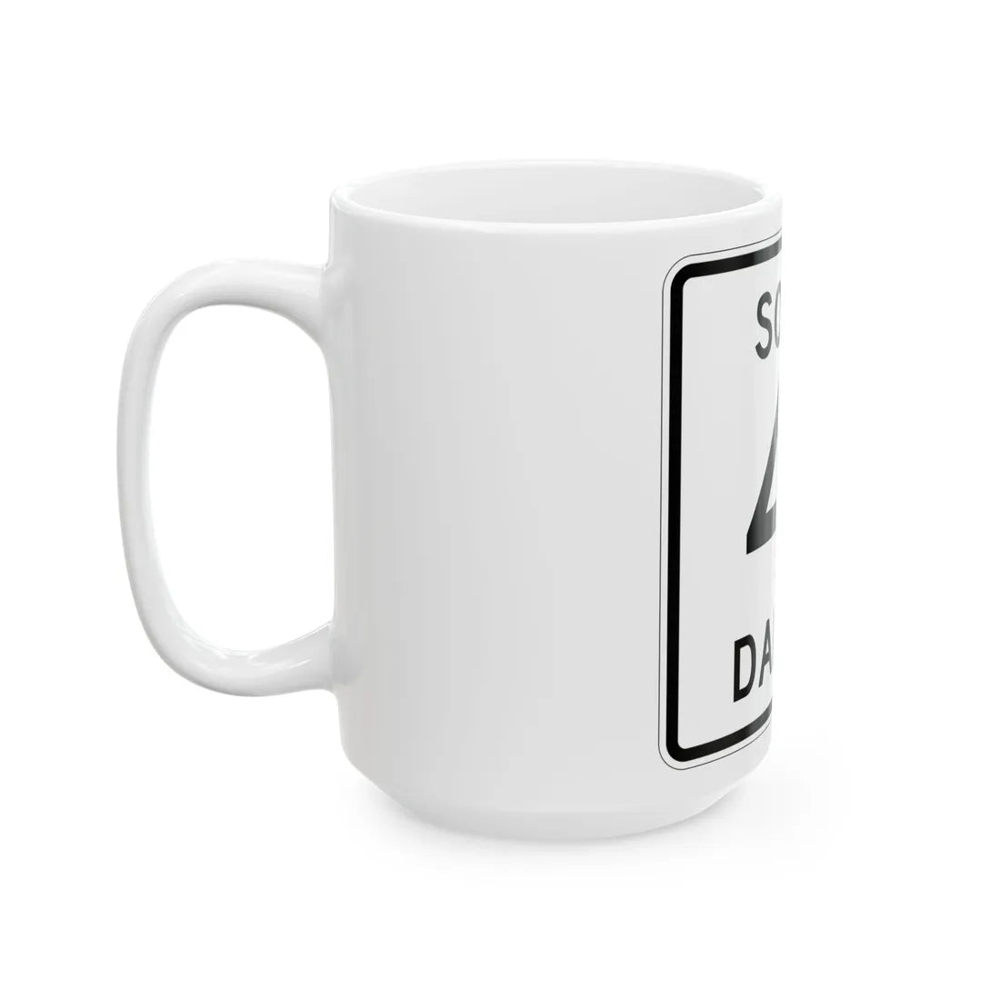 SD 41 1950 (South Dakota) (Road Sign) White Coffee Mug - Go Mug Yourself