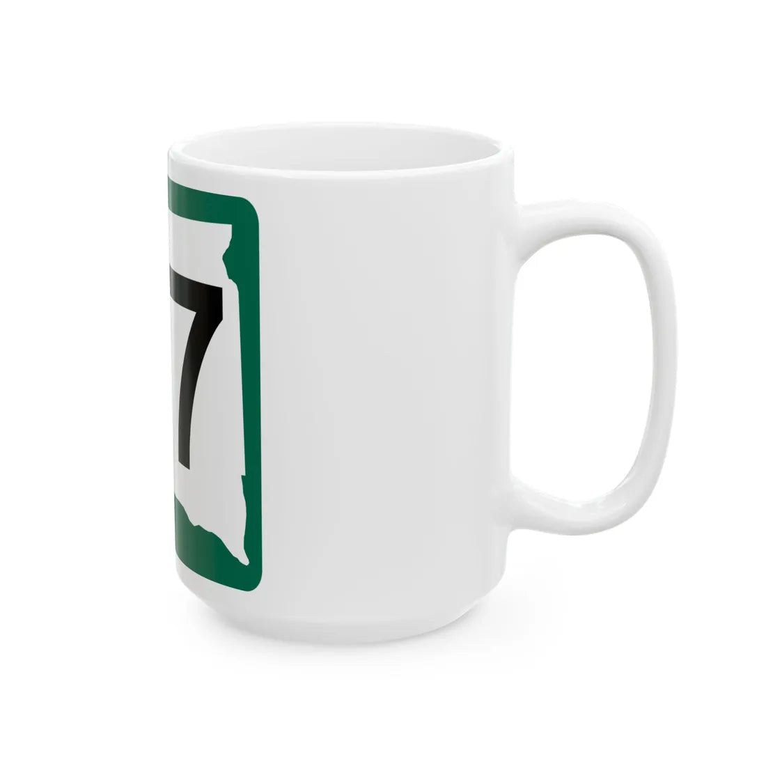 SD 47 (South Dakota) (Road Sign) White Coffee Mug - Go Mug Yourself