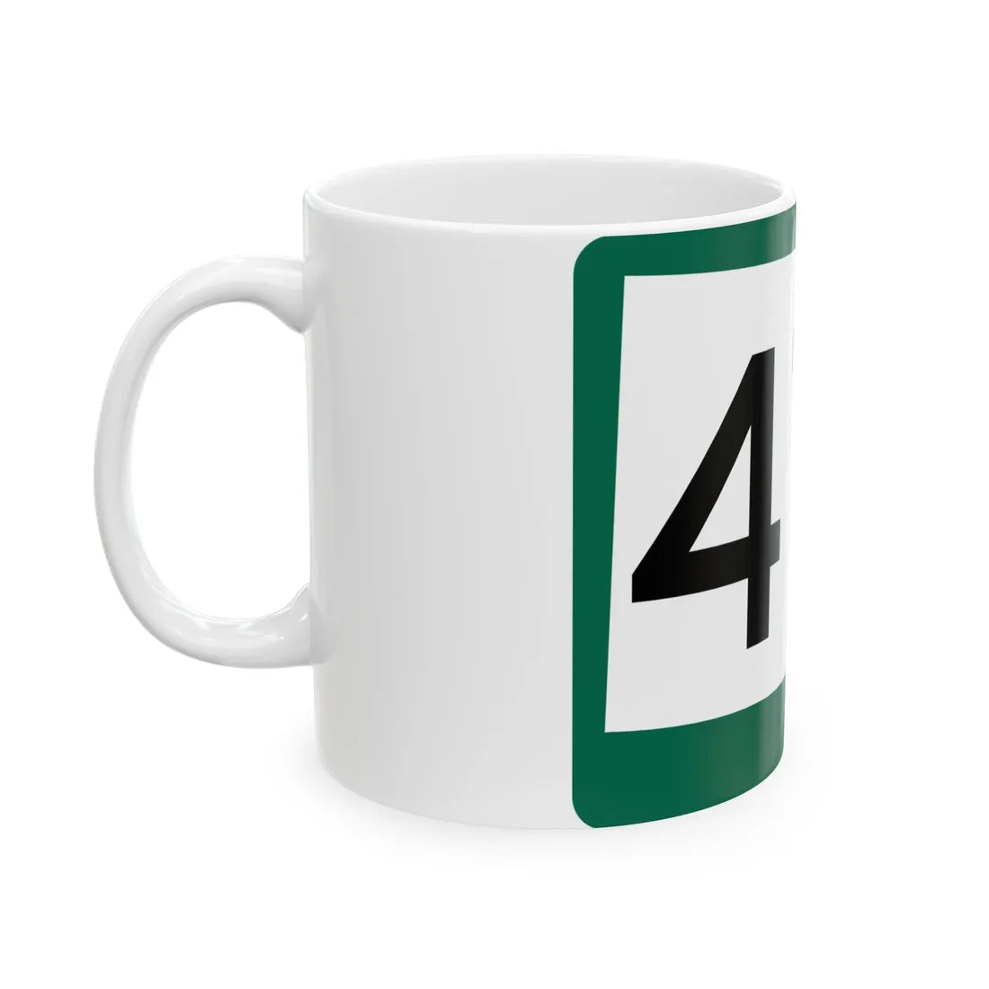 SD 471 (South Dakota) (Road Sign) White Coffee Mug - Go Mug Yourself