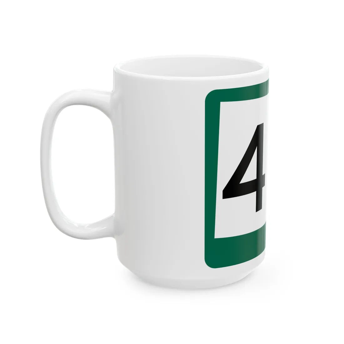 SD 471 (South Dakota) (Road Sign) White Coffee Mug - Go Mug Yourself