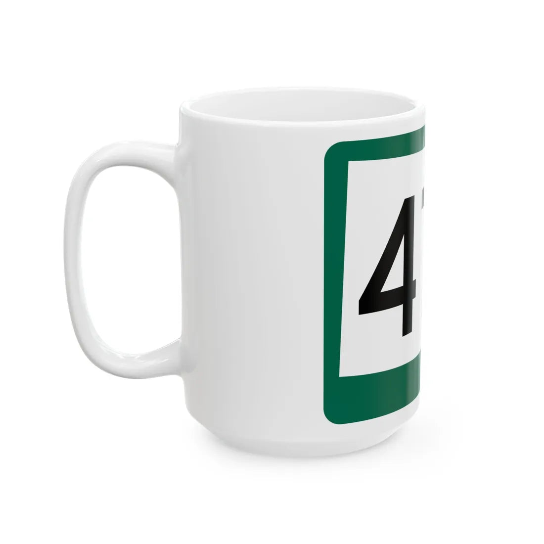 SD 473 (South Dakota) (Road Sign) White Coffee Mug - Go Mug Yourself
