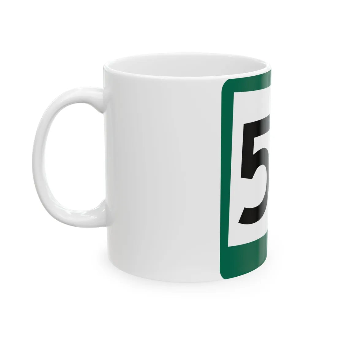 SD 50 (South Dakota) (Road Sign) White Coffee Mug - Go Mug Yourself
