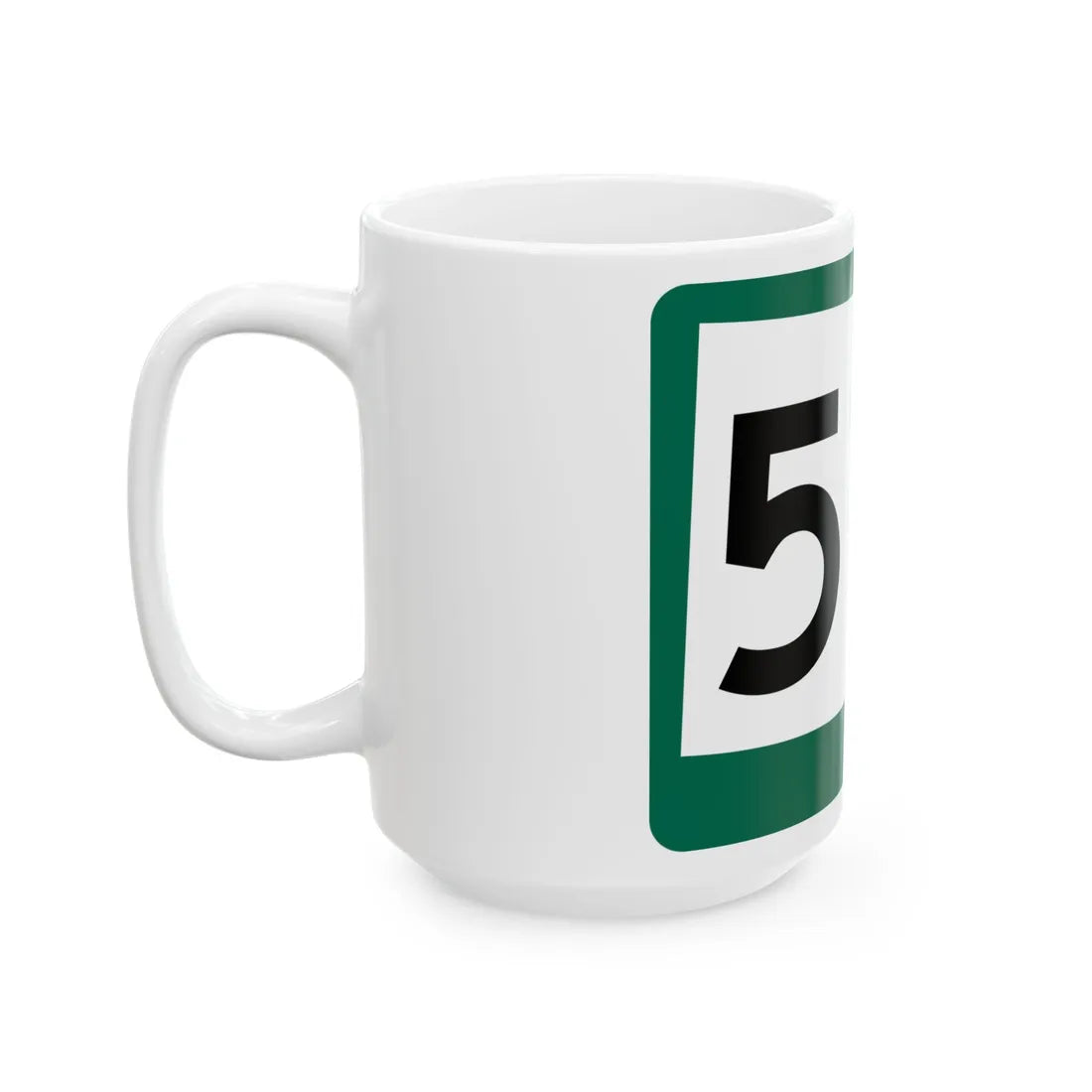 SD 514 (South Dakota) (Road Sign) White Coffee Mug - Go Mug Yourself