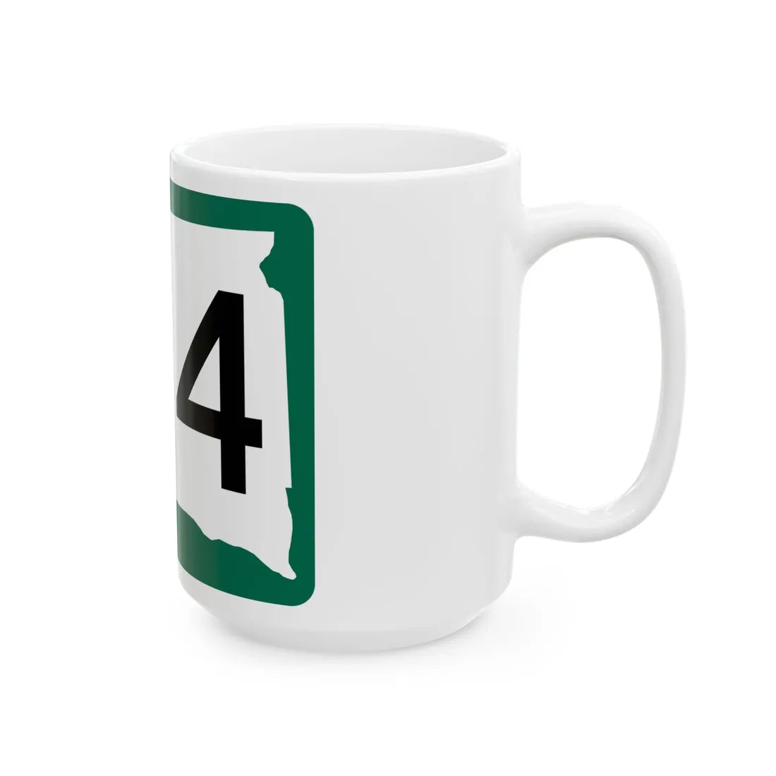 SD 514 (South Dakota) (Road Sign) White Coffee Mug - Go Mug Yourself