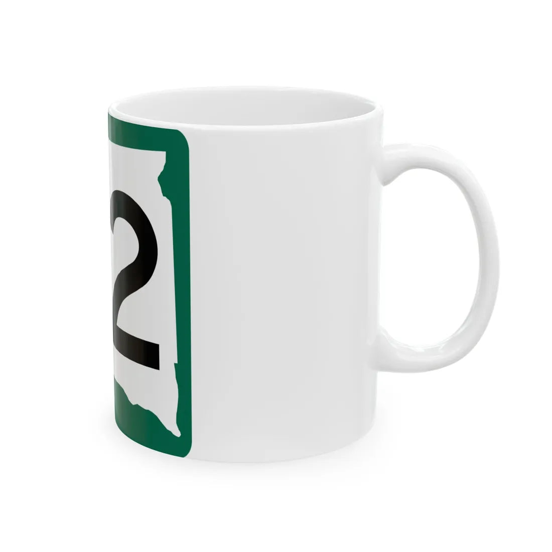 SD 52 (South Dakota) (Road Sign) White Coffee Mug - Go Mug Yourself