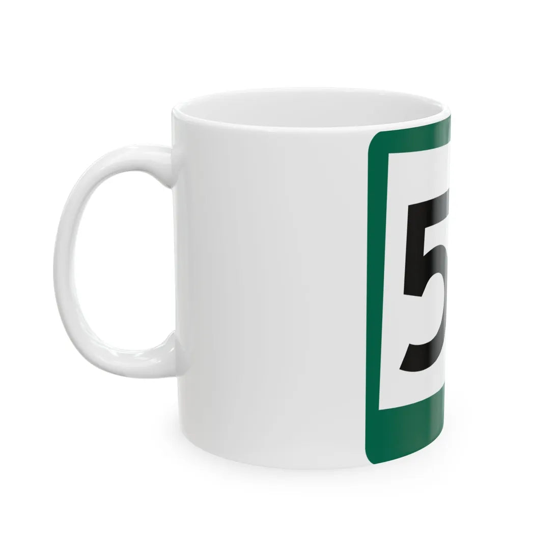 SD 53 (South Dakota) (Road Sign) White Coffee Mug - Go Mug Yourself