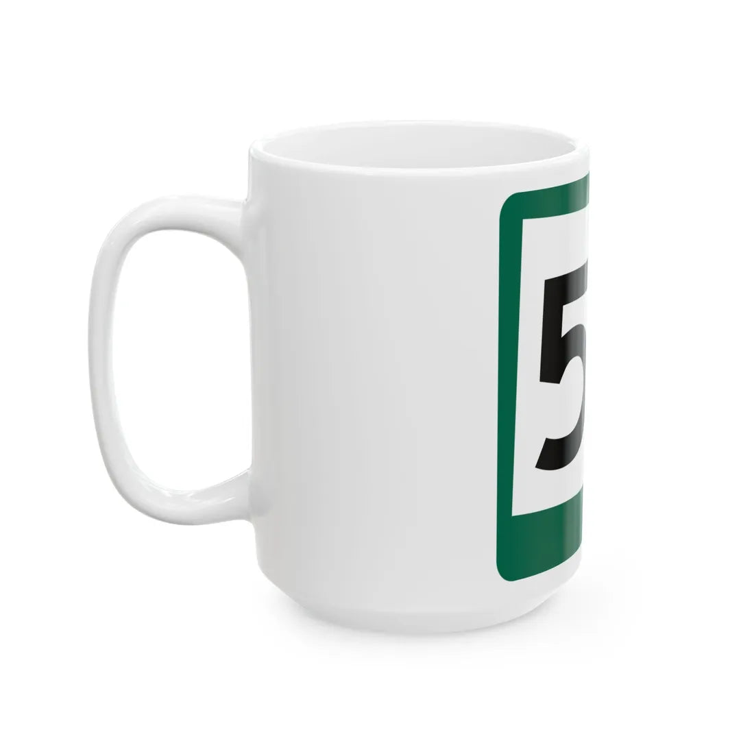 SD 53 (South Dakota) (Road Sign) White Coffee Mug - Go Mug Yourself